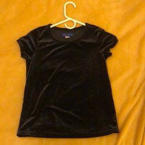Simply Styled black velvet tee